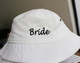 Custom Embroidered Bucket Hat: Personalized Text, Summer Hat