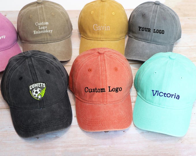 Personalized Kids Baseball Hat: Custom Embroidered Cotton Summer Gift