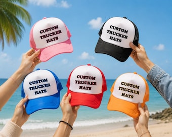 Customizable Trucker Hat: Party Crew, Bachelorette, Vacation