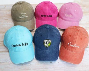 Embroidered Kids Cotton Hat: Personalized Children's Beach Hat