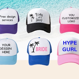 Custom Trucker Hats,Unbeatable Quality and Price, Logos ,Pictures,Baseball Cap,40 AF Squad Crew 40th Birthday Hats,Vacation and Birthday