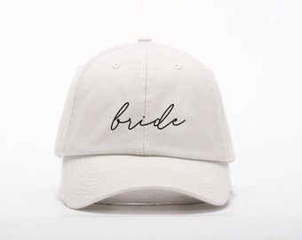 Bride Adjustable Hat for Bachelorette Party, White Bride Hat Gift, Bachelorette Party Gifts, Bridesmaid and Bride Matching Hats, Wifey Hat