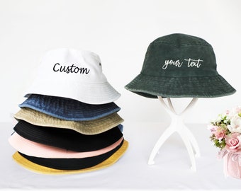 Bucket Hat for Men Women Unisex 100% Cotton Packable Foldable