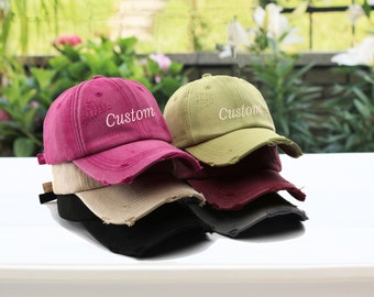 Chapeau personnalisé coordonné, chapeau brodé, casquette initiale, casquette personnalisée Monogram Ball, casquette de baseball personnalisée, chapeau pour homme, cadeau pour elle, chapeau de papa