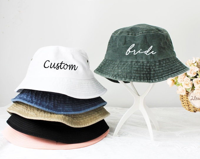 Custom Embroidered Bucket Hat: Personalized Outdoor Sun Hat