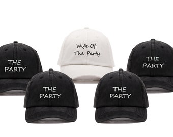 Bachelorette Party Baseball Caps,Wife Of The Party,The Party Hats,Party Vibes,Bachelorette Hats,Birthday Hats,Wife of the party,The Party