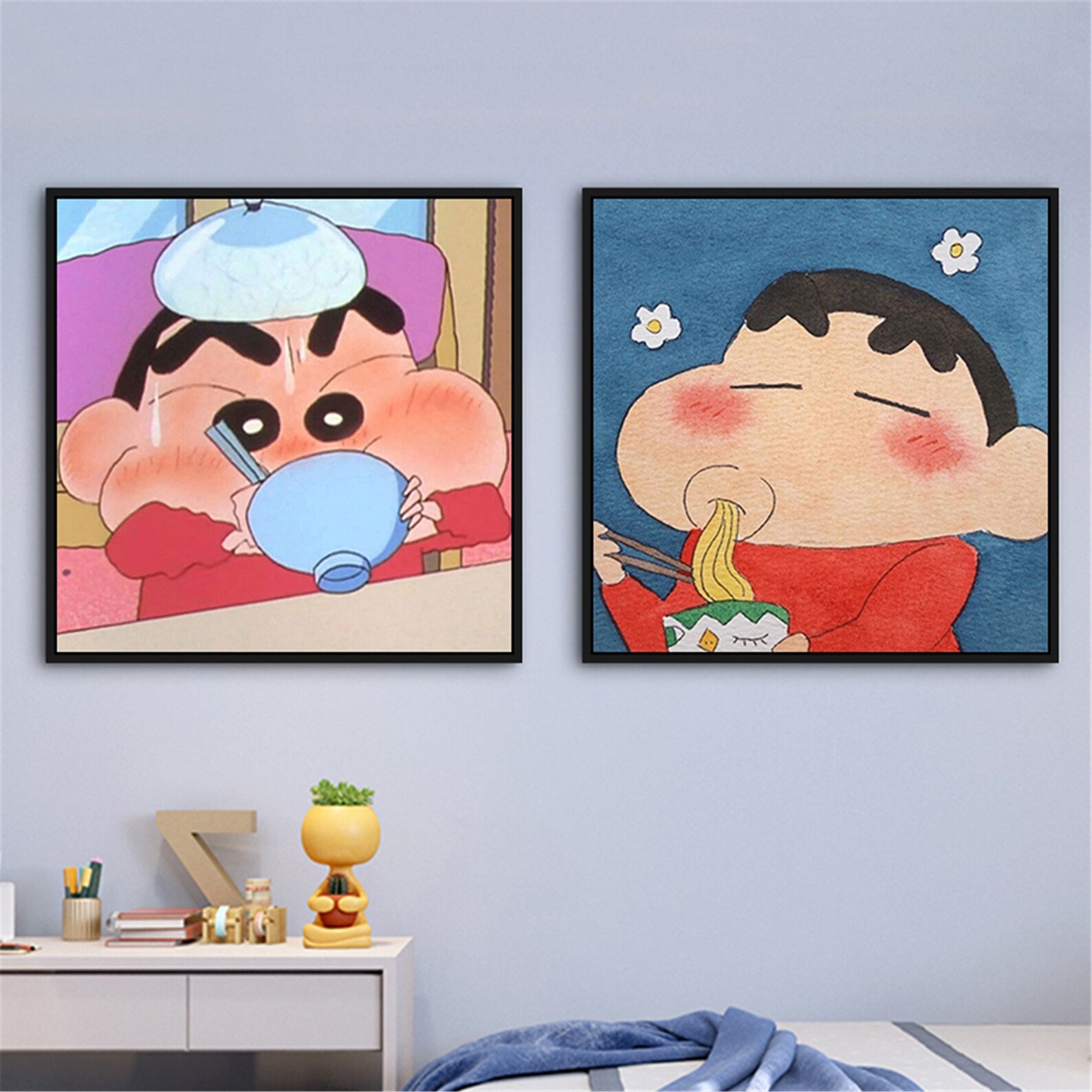 Crayon Shinchan Cute Cartoon Digital Oil Painting - Etsy