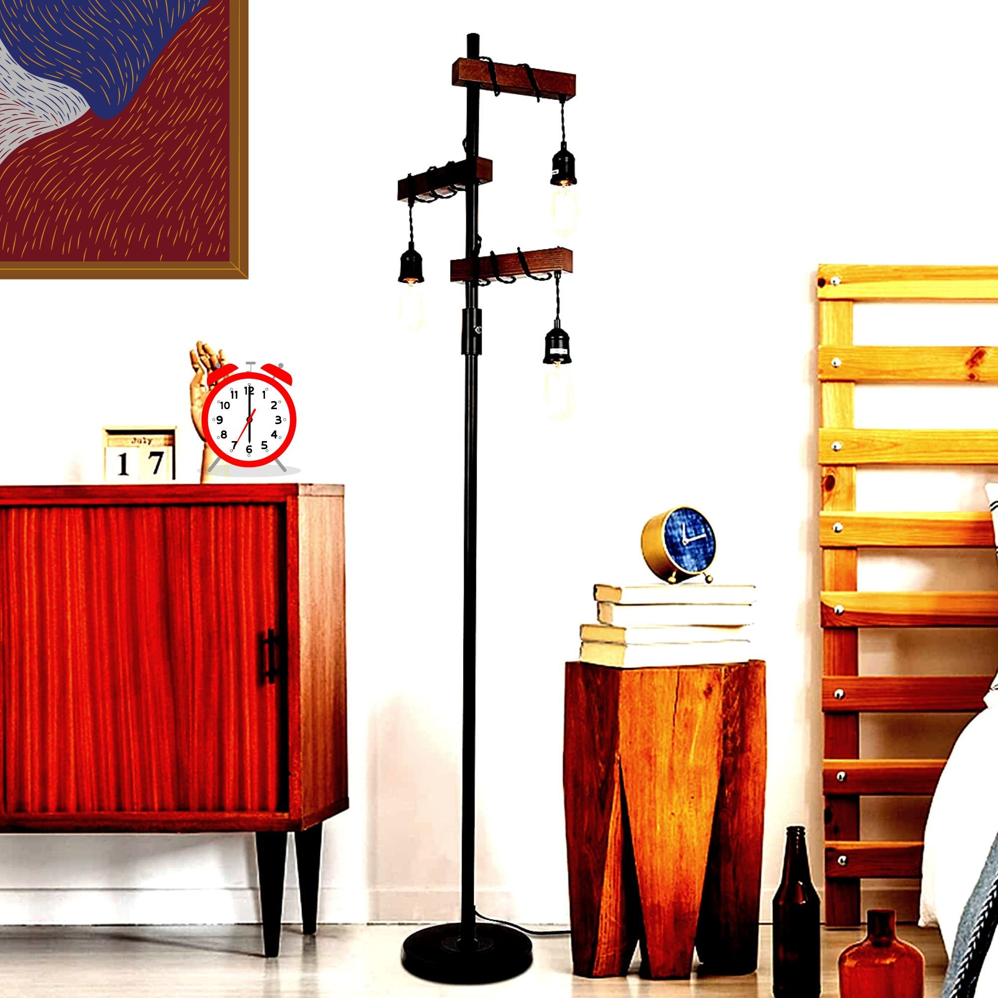 Handmade Floor Lamp Rustic Floor Lamp Unique Floor Lamp Classic for ...