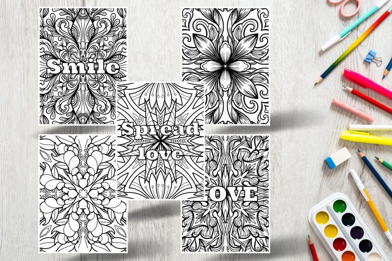 50 Coloring Pages for Adults and Teens