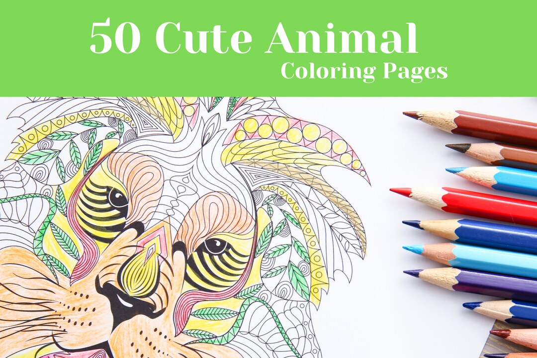 50 Digital Coloring or Painting Pages printable PDF File - Etsy