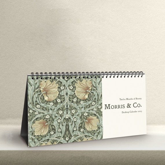 2025 William Morris Desk Calendar | Unique Arts & Crafts | Gift for Her | Made with Love