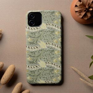 William Morris Daffodil Phone Case | Arts & Crafts iPhone 15/14/13 and Samsung S23 Cover