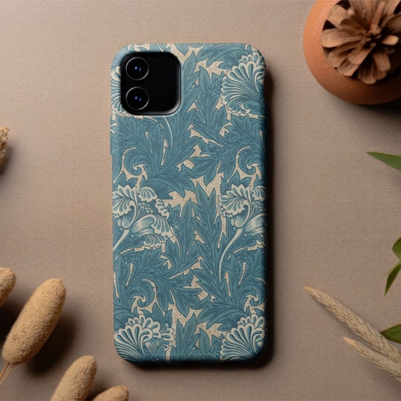 William Morris Tulip Phone Case | Arts & Crafts iPhone 15/14/13 and Samsung S23 Cover