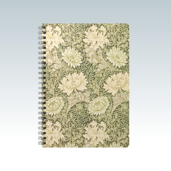Spiral Notebook by William Morris: Chrysanthemum