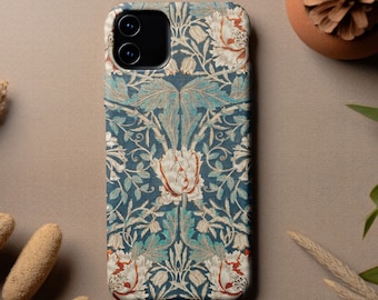 William Morris Honeysuckle Phone Case | Arts & Crafts iPhone 15/14/13 and Samsung S23 Cover | Stylish Best Friend Gift