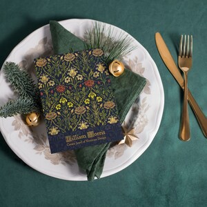 Biglietti d'auguri William Morris: design con rose e gigli/perfetti per Natale, matrimoni, ringraziamenti/idea regalo unica per lei