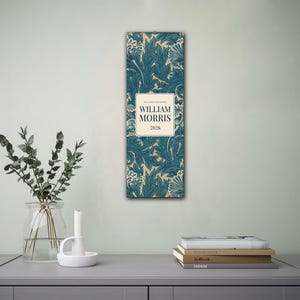 William Morris Wandkalender Tulpe | Klassisches Britisches Dekor, Kunsthandwerk Geschenk