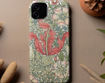 William Morris Compton Phone Case | Arts & Crafts iPhone 15/14/13 and Samsung S23 Cover | Stylish Best Friend Gift