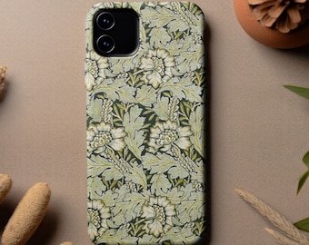 William Morris Anemone Phone Case | Arts & Crafts iPhone 15/14/13 and Samsung S23 Cover | Stylish Best Friend Gift