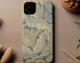 William Morris Acanthus Phone Case | Arts & Crafts iPhone 15/14/13 and Samsung S23 Cover | Stylish Best Friend Gift