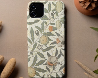 William Morris Fruit Phone Case | Arts & Crafts iPhone 15/14/13 and Samsung S23 Cover | Stylish Best Friend Gift