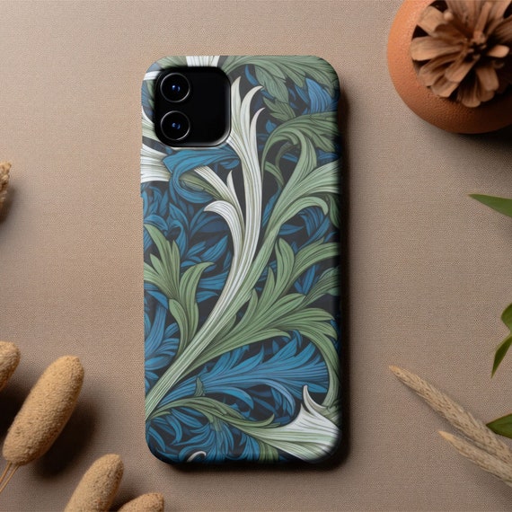 William Morris Verdant Vortex Phone Case | Arts & Crafts iPhone 15/14/13 and Samsung S23 Cover