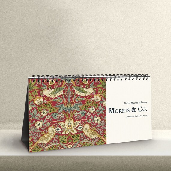 2025 William Morris Desk Calendar | Unique Arts & Crafts | Gift for Her | Made with Love