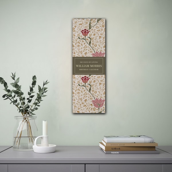 William Morris: Medway - Perpetual Birthday Calendar, Decorative Wall Art, Custom Gift