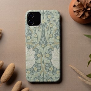 William Morris Pimpernel Phone Case | Arts & Crafts iPhone 15/14/13 and Samsung S23 Cover