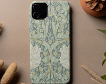 William Morris Pimpernel Phone Case | Arts & Crafts iPhone 15/14/13 and Samsung S23 Cover | Stylish Best Friend Gift