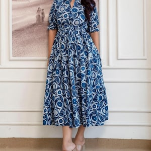 etsy cotton dresses 100% cotton Dress/Maxi dresses plus size fit M to XL floral boho dress