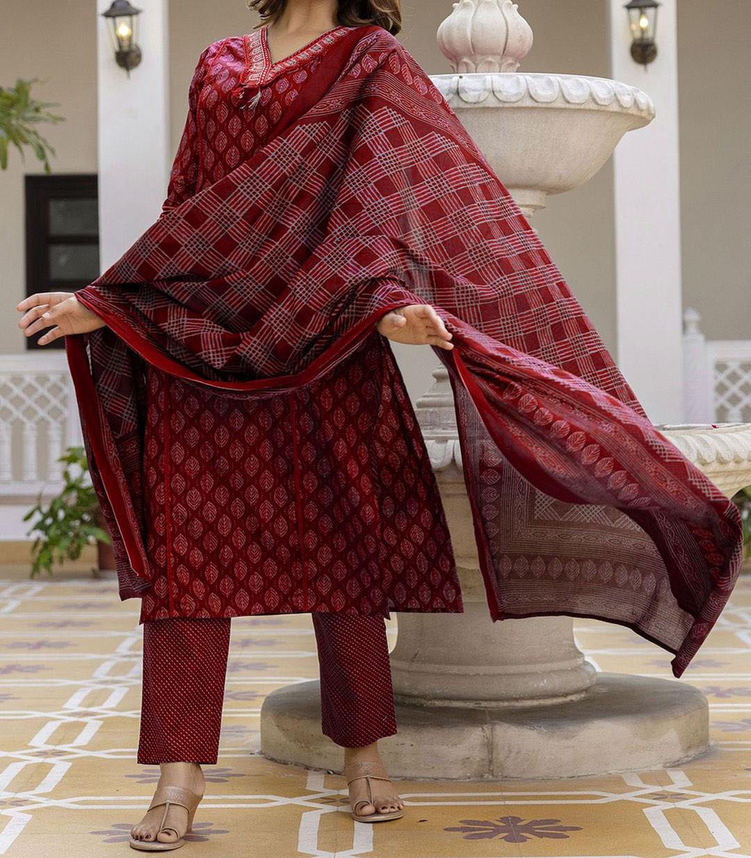 Cotton Embroidered Salwar Kameez - Etsy