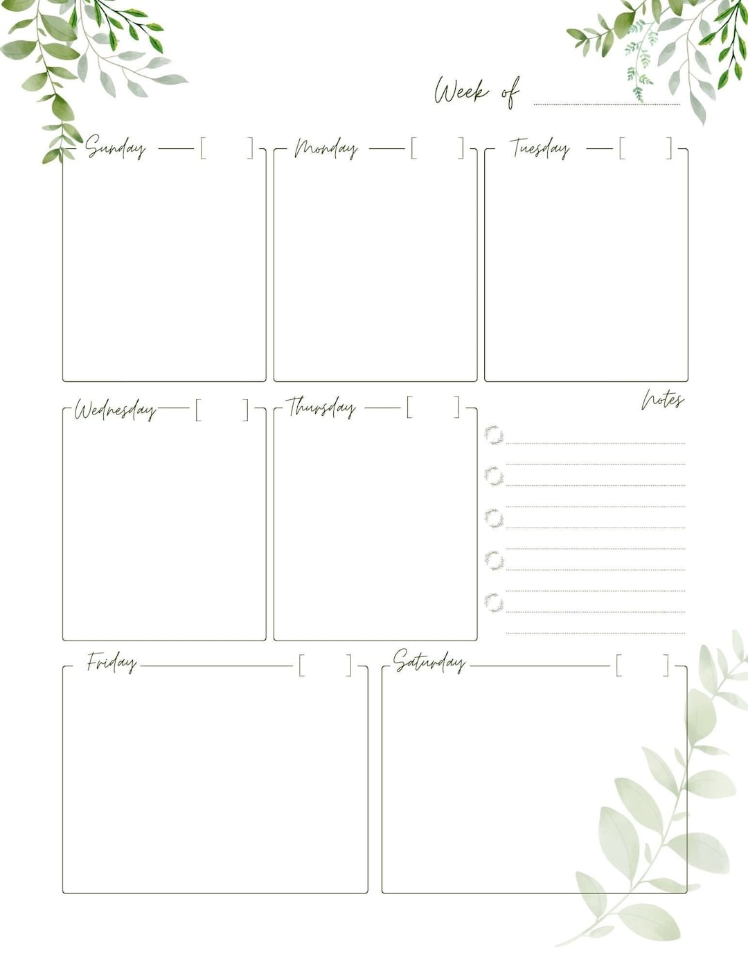 Minimalist Printable PDF Printable Weekly Planner and To-do - Etsy Canada