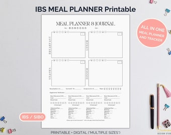 Low FODMAP Meal Planner, IBS Symptom Tracker (PDF)