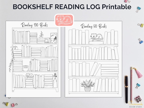 Reading Tracker Bundle Printable Reading Log Journal Book Etsy 2025