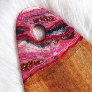 Rode Jaspis Geode Serveerplank