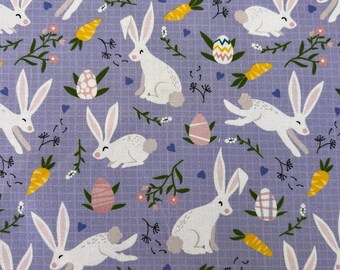 Purple Bunnies Easter Scrub