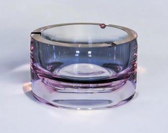 XL Purple Ashtray By Sergio Asti For Arnolfo Di Cambio, Murano Glass, Italy, 1970