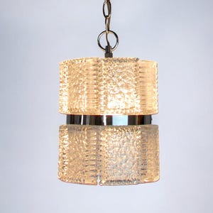 Candlestick by Kaiser Leuchten in frosted glass Germany 1960