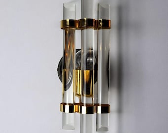Venini wall lamp, murano glass, Italy, 1970s