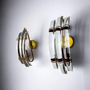 Paolo Venini sconces, murano crystals, Italy, 1970 - a Pair