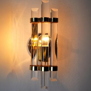 Venini wall lamp, murano glass, Italy, 1970s