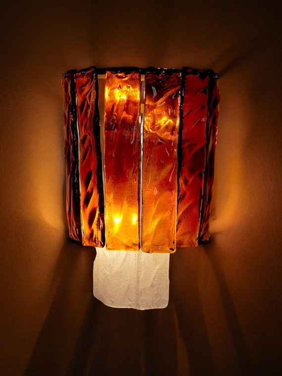 Poliarte wall lamp by Albano Poli, 1970, Murano Italy