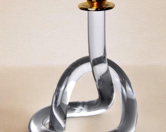 Dorothy Thorpe Candle Holder, Methacrylate, 1980