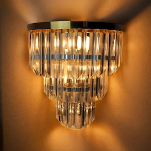 Italian Hollywood Regency Wall Light from Venini, 1970