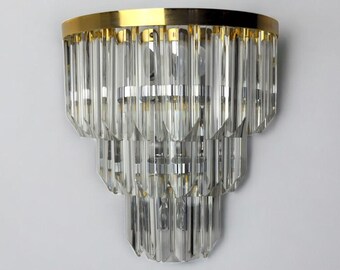 Italian Hollywood Regency Wall Light from Venini, 1970