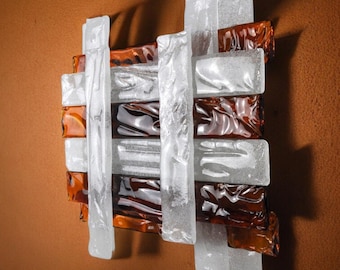 Poliarte wall lamp by Albano Poli, 1970, Murano Italy