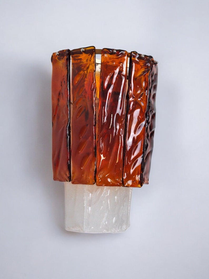 Poliarte wall lamp by Albano Poli, 1970, Murano Italy image 2