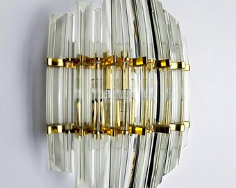 Italian Hollywood Regency Wall Light from Venini, 1970