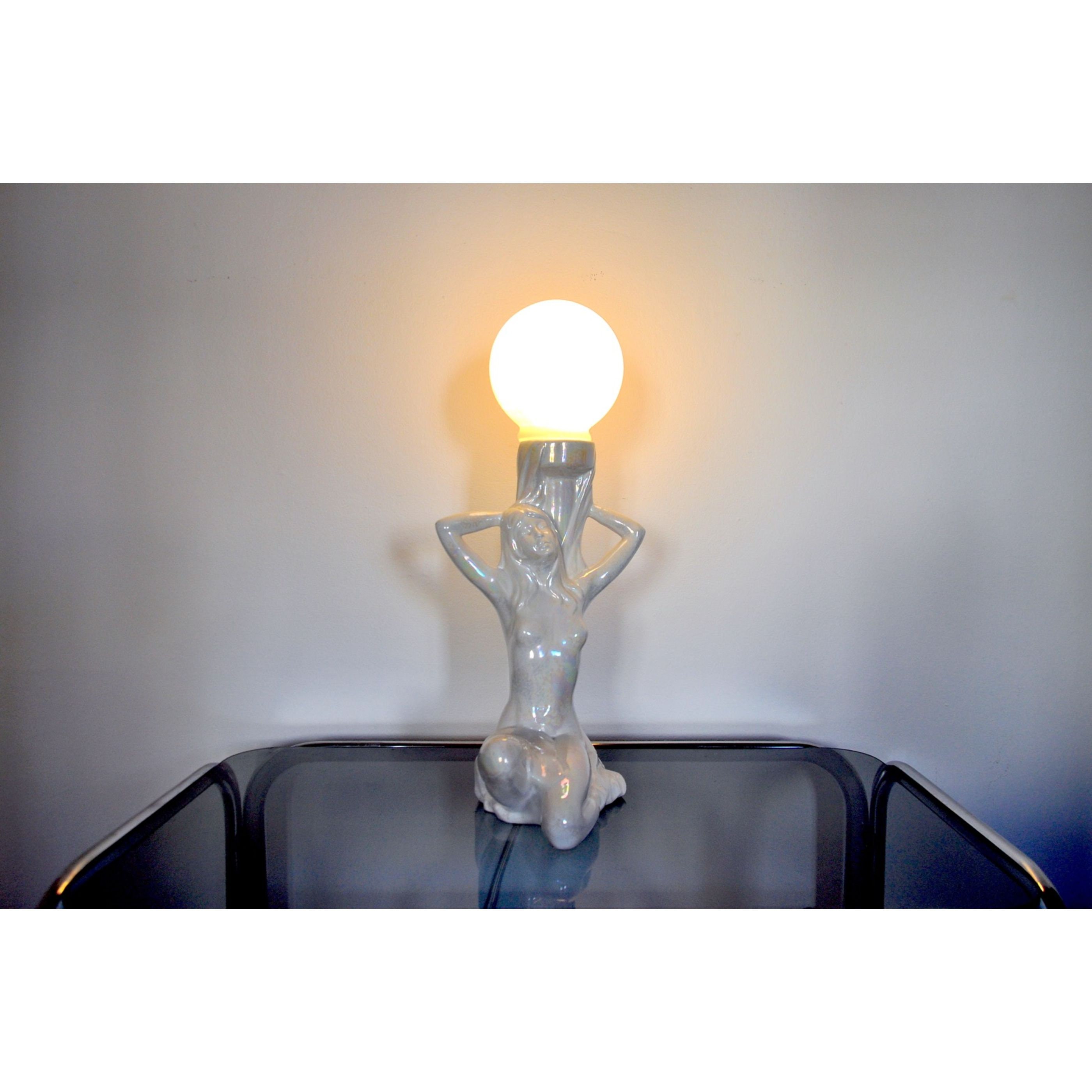 Lamp naked Woman Ceramic Italy 1970 - Etsy